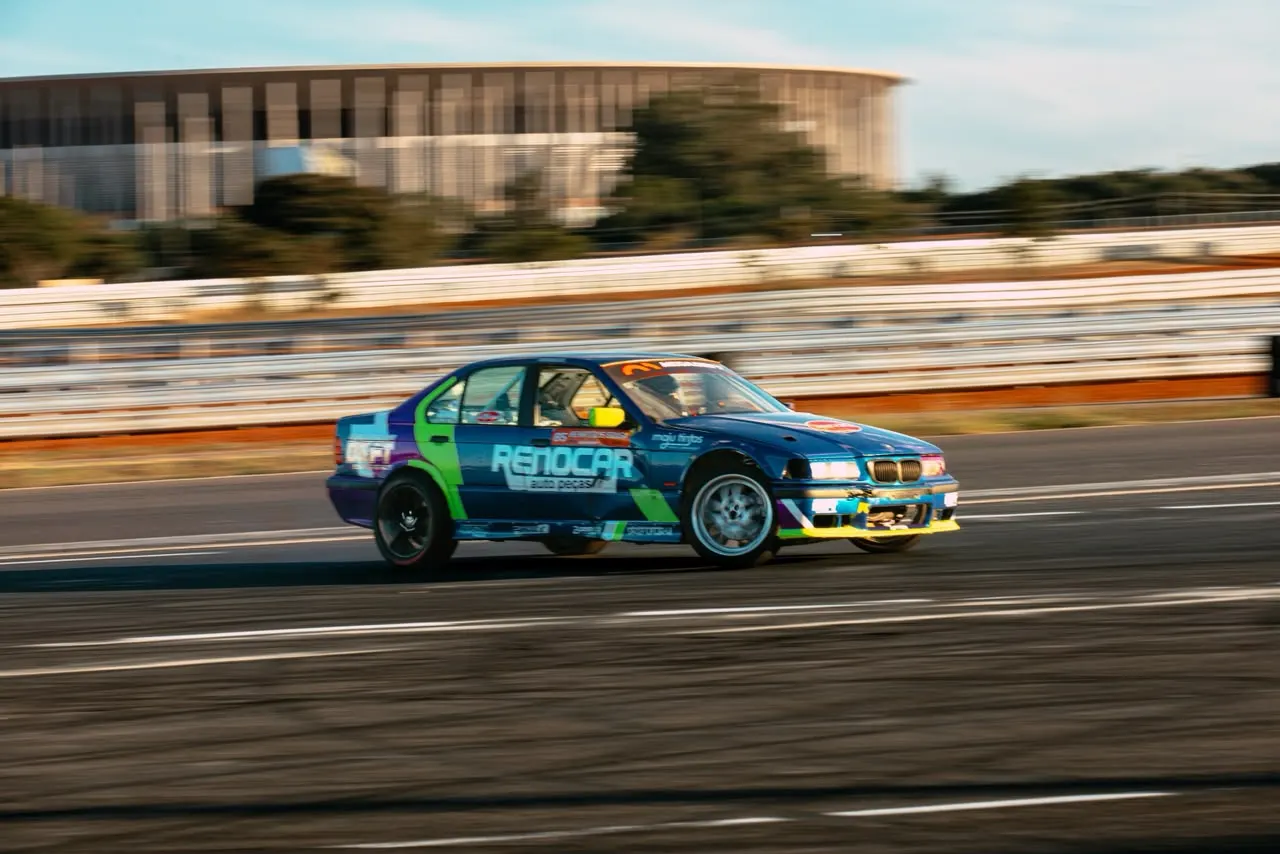 Drift com fumaça